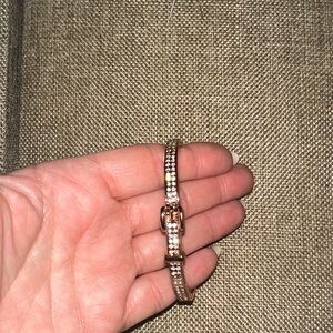 Plunder Rose Gold and Crystal Bracelet